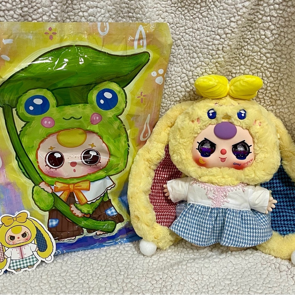 Baby Three 400% V2 SECRET Yellow Bunny. Liquid eyes